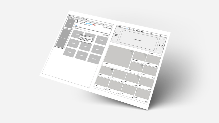 Telltale Wireframes